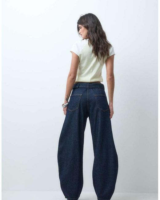 ASOS Blue Tapered Self Covered Jean