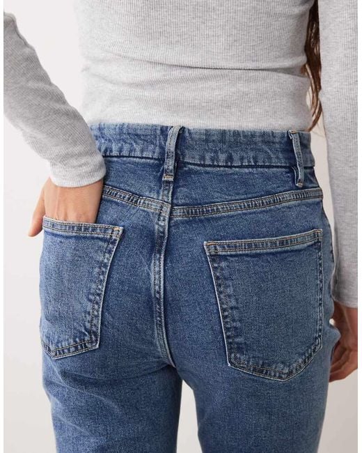 Mango Blue Violeta 100% Cotton Flared Jean