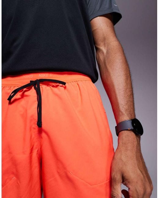Nike Red Dri-Fit Stride 5 Inch Shorts for men