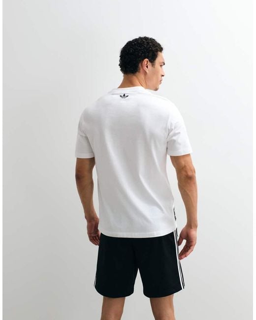 Adidas Originals White World Cup 94 Text Chest Graphic for men