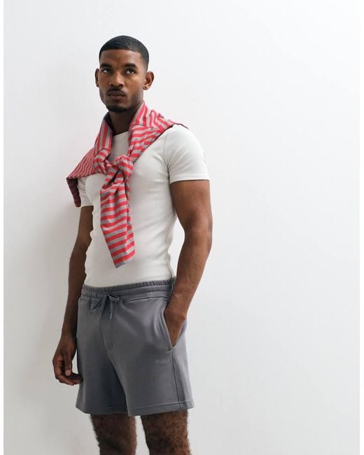 Hollister Gray Shorter Jersey Shorts for men