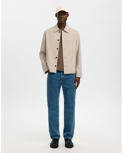 SELECTED Natural Overshirt for men