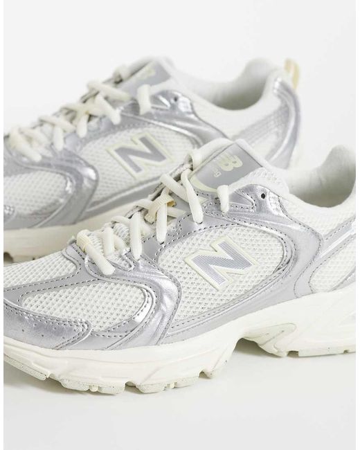 New Balance White 530 Trainers