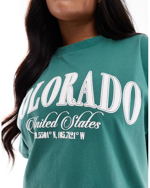 ASOS Green Asos design curve – oversize-t-shirt