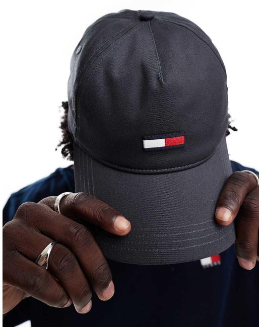 Tommy Hilfiger Blue Large Flag Logo Cap for men