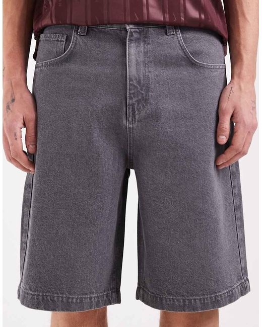 ASOS Gray Loose Jorts for men