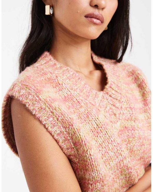 ASOS Multicolor V Neck Knitted Tank