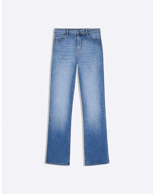 Bershka Blue Flared Jeans