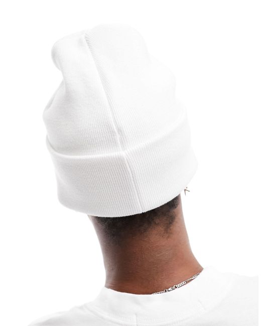 Gorro blanco con detalle bordado Calvin Klein de hombre de color White