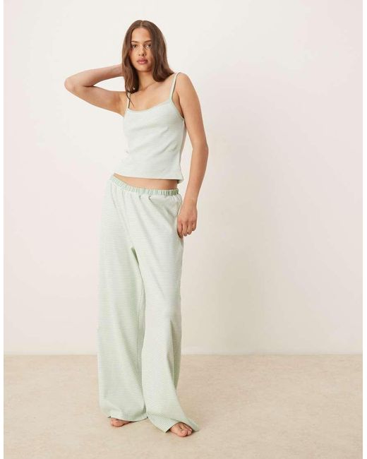ASOS White Mix & Match Frill Pyjama Cami