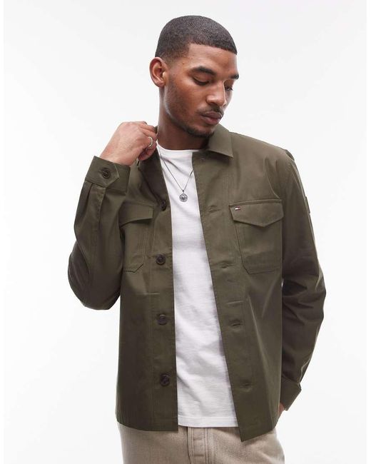 Tommy Hilfiger Overhemdjack in het Green voor heren