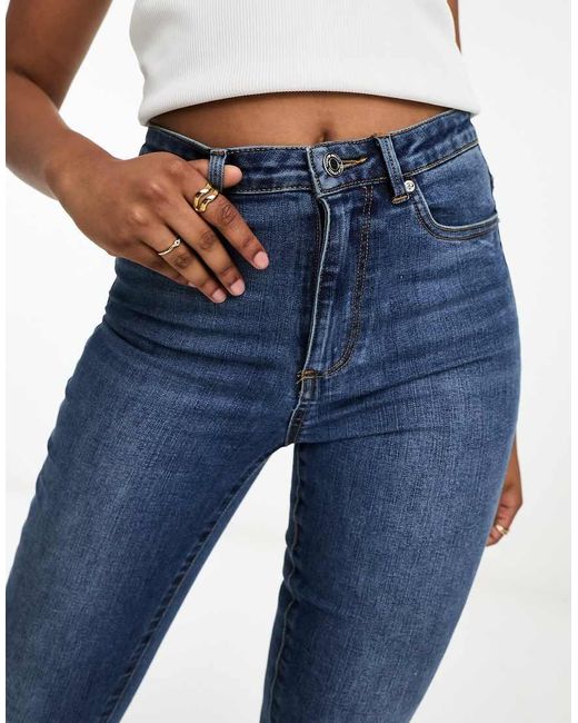 Vero Moda Blue High Rise Skinny Jeans