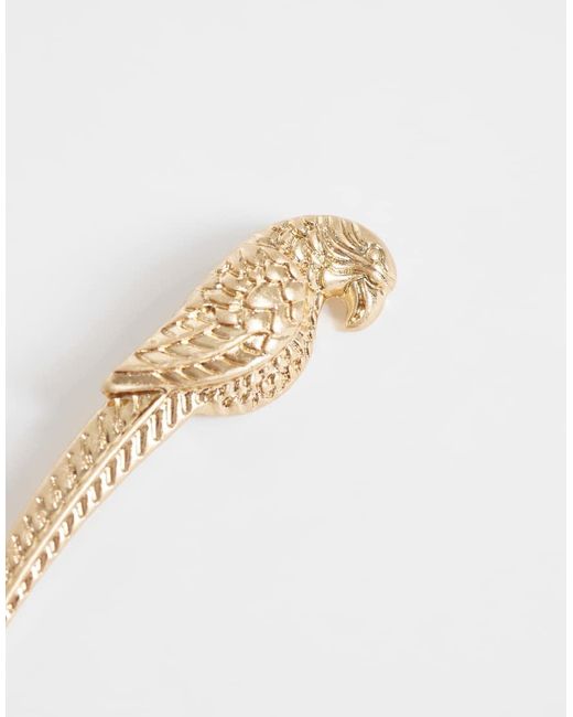 ASOS White Parrot Brooch