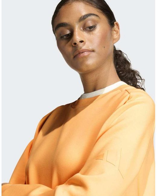 Adidas Originals Yellow Soft Lux Loose Sweatshirt