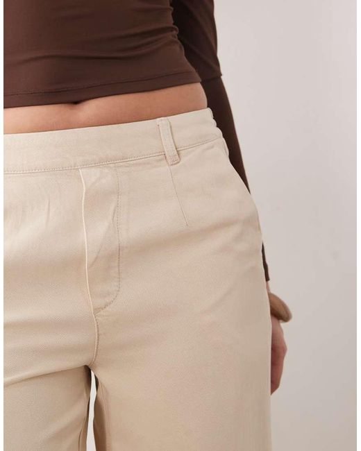 Object Natural Wide Leg Chambray Trouser