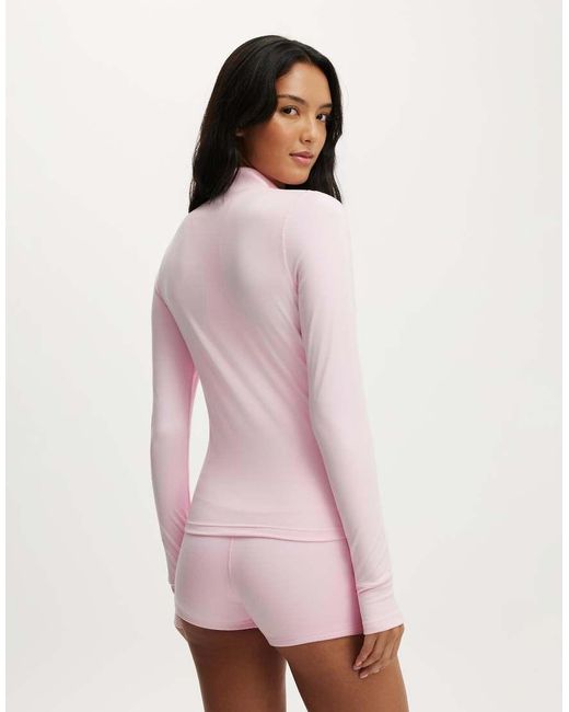 Cotton On Pink Ultra Soft Zip Through Jacket