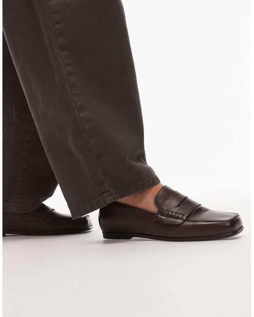 Bronx Brown Colb-Y Square Toe Penny Loafer