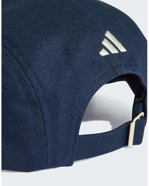 Adidas Originals Blue Canvas 5 Panel Cap