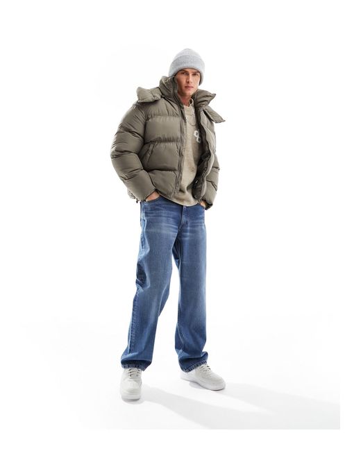 The Couture Club Blue Essentials Puffer Jacket for men