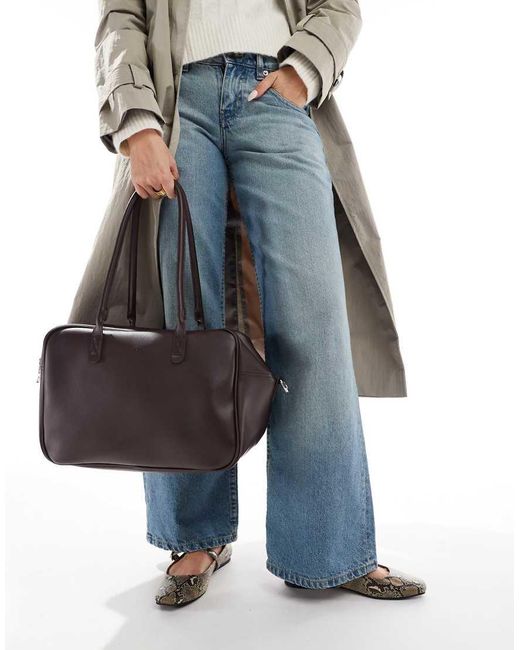 PASQ Blue Large Box Bag