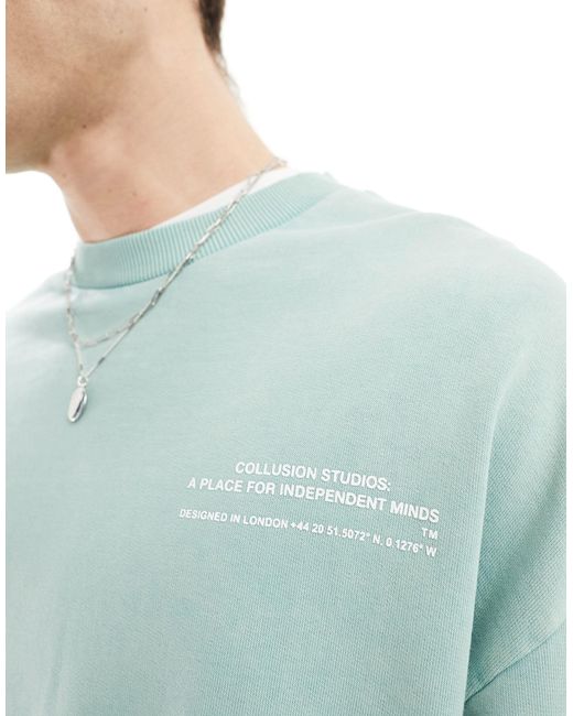 Collusion Blue Studios Sweatshirt for men