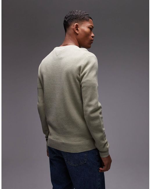 Tommy Hilfiger Gray Essential Structured Sweater for men