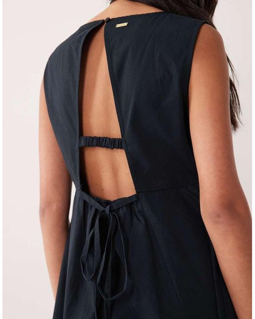 Barbour Black Liza Cut-out Back Detail Maxi Dress