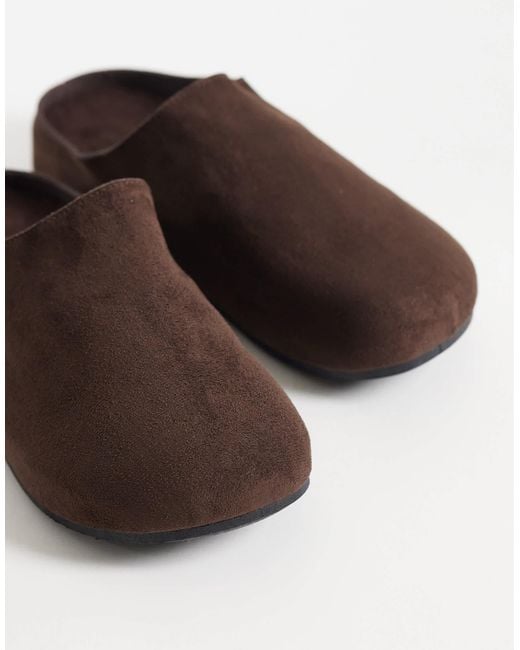 Glamorous Brown Mule Clogs
