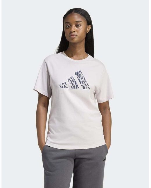 Adidas Originals White Animal Graphic T-Shirt