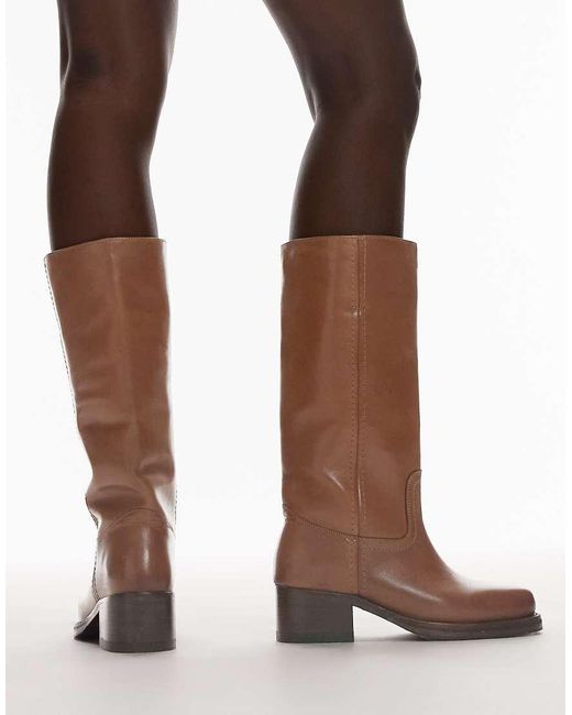 Bronx White Ky-ley Riding Knee Boots