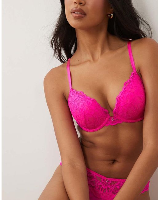 Ann Summers Pink Sexy Lace Boost Push Up Bra