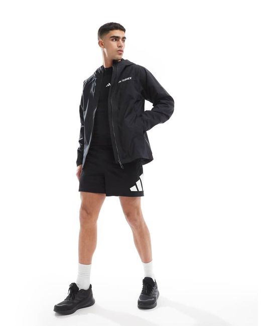 Adidas Originals Blue Adidas Terrex Outdoors Waterproof Jacket for men