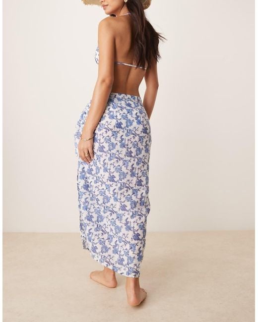 Abercrombie & Fitch Sarong Met Lange Pasvorm in het Natural
