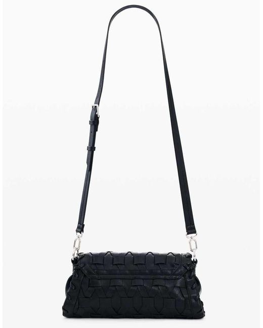 Desigual White Small Braided Bag