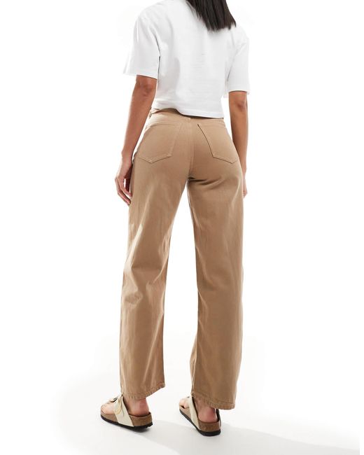 Jean ample - beige délavé Calvin Klein en coloris Natural