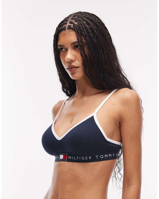 Tommy Hilfiger Blue Heritage Bralette