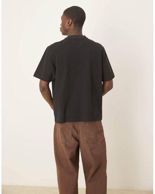 Abercrombie & Fitch Black Premium Logo T-shirt for men