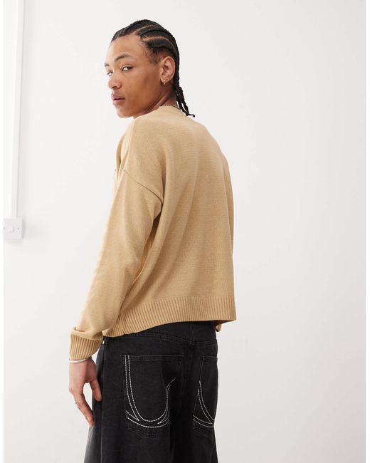 Reclaimed (vintage) – strickpullover in White für Herren