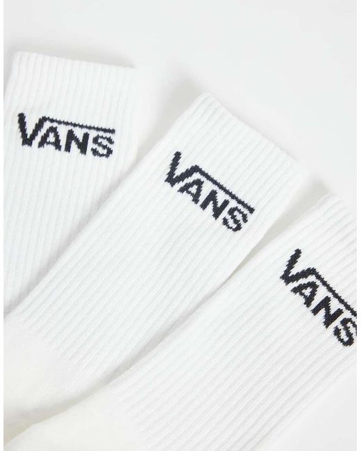 Pack De 6 Calcetines Classic Crew En Vans de color Natural
