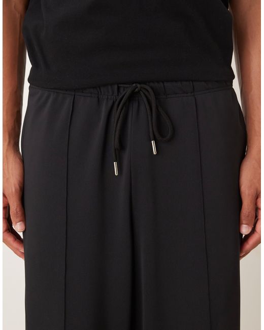 ASOS Black Heavyweight Tapered jogger for men
