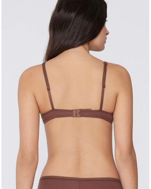 Tezenis Brown Athens Cotton Push-Up Bra