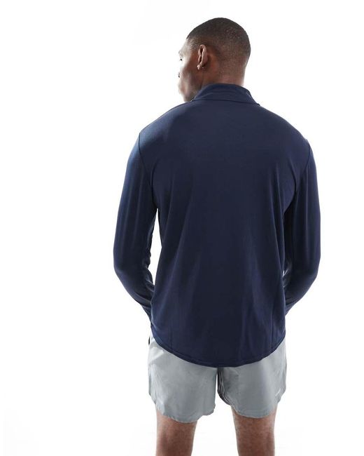 Nike Blue Pacer Dri-Fit 1/4 Zip Top for men