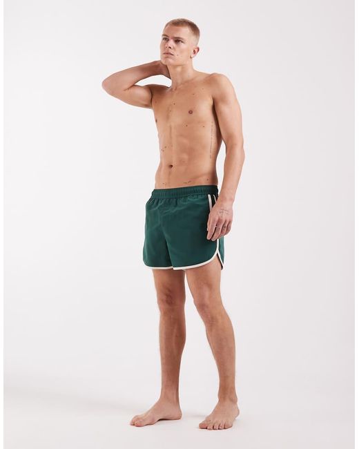 ASOS Green Swim Shorts for men