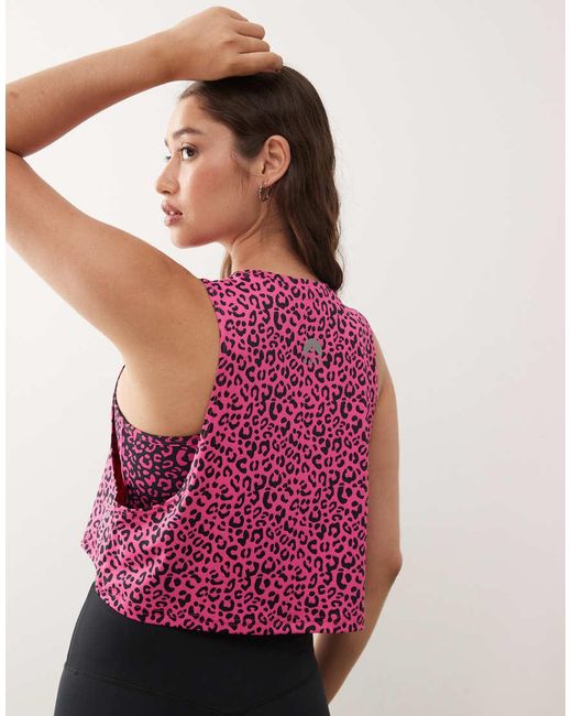 OOSC Red Infinite Cropped Tank Top