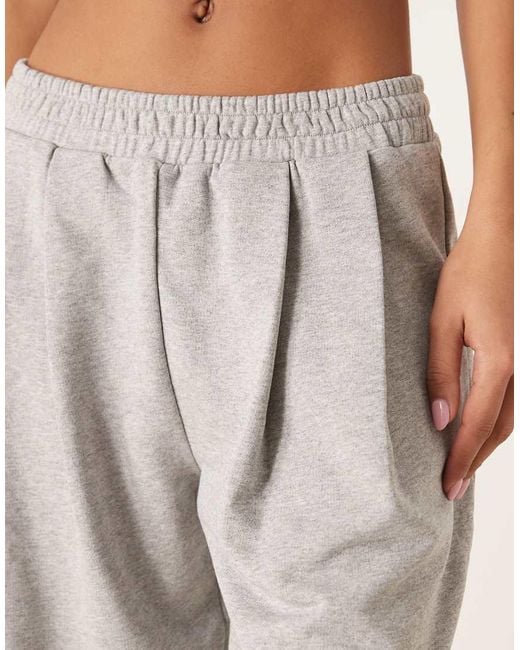 ASOS White Pleated Straight Leg jogger
