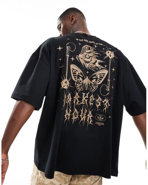 ASOS Black Extreme Oversized T-shirt for men