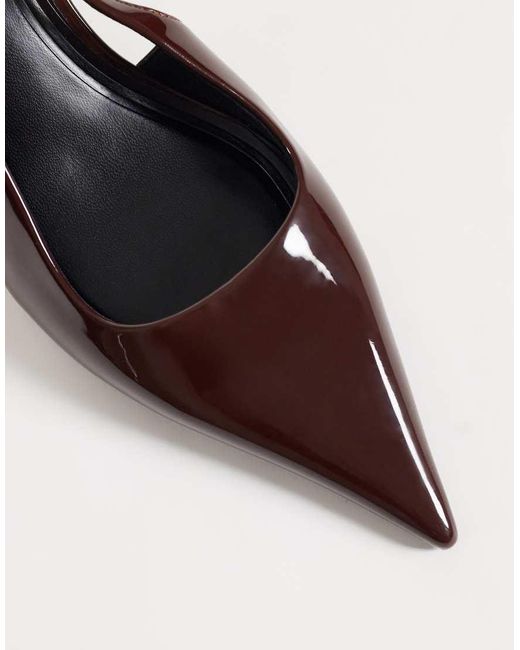 ASOS Brown Skippy Kitten Heel Shoes