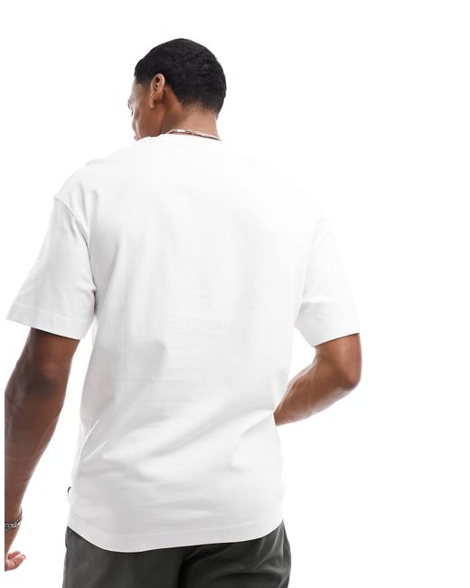 Jack & Jones – schweres oversize-t-shirt in White für Herren