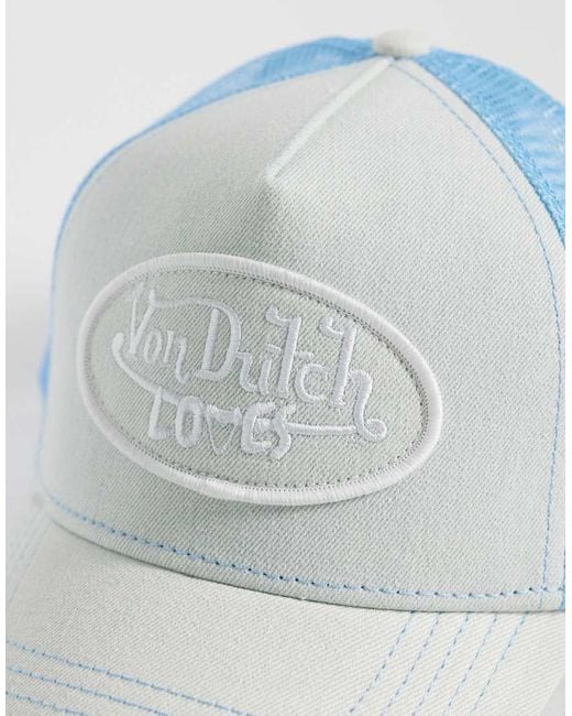 Von Dutch Blue Loves Denim Trucker Cap