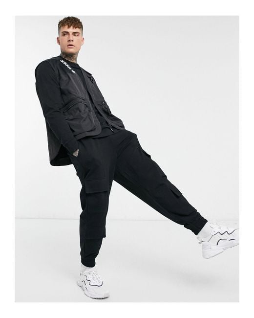 adidas Originals Adventure Utility Vest Jacket in Black for Men | Lyst  Australia